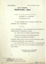 Anmeldung der Marke DURAN® beim Reichspatentamt (1938)